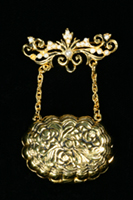 Mary Todd Lincoln Handbag Locket Pin