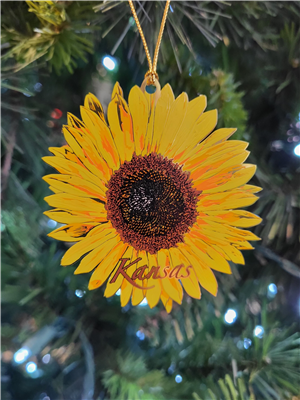 Enamel Sunflower Ornament
