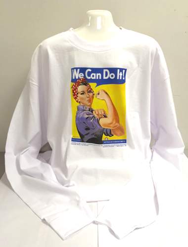 Shirt, Rosie the Riveter Long Sleeve -Medium