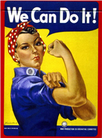 Rosie the Riveter Playing Cards