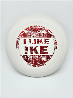 "I LIKE IKE" White Omega DT Disc