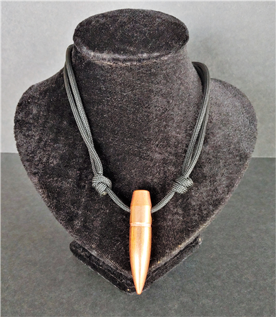 .50 BMG Bullet Paracord Necklace