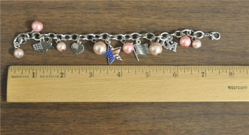 PINK Mamie Charm Clasp Bracelet