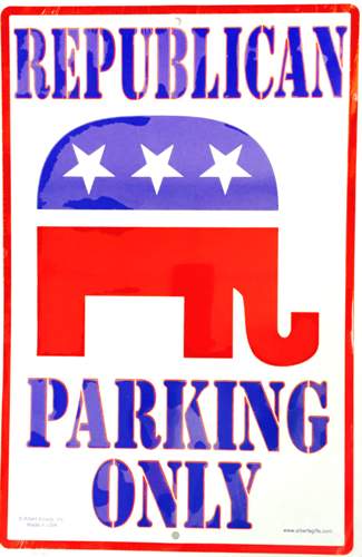 Republican  Parking Sign