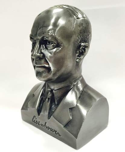 Dwight D. Eisenhower Pewter Bust