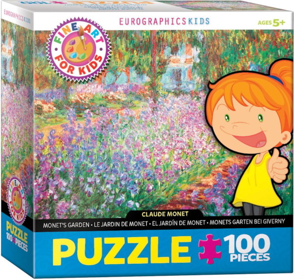 Puzzle, Monets Garden Kids, 100 pcs