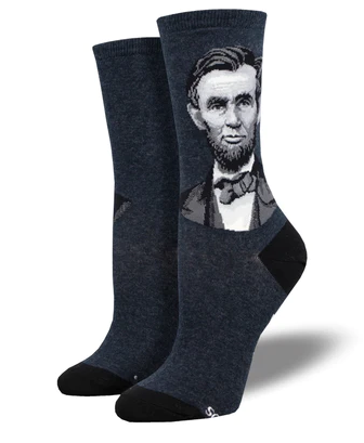 Abraham Lincoln Women's Socks, Navy