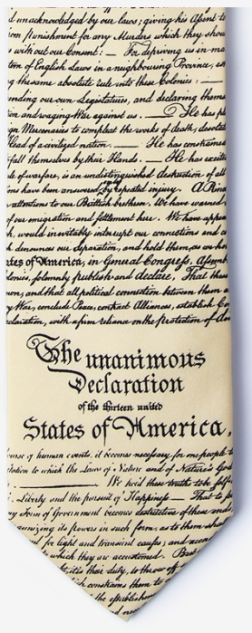 Tie: Declaration of Independence