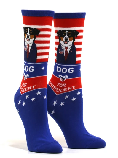 Dog for President Socks, Women's