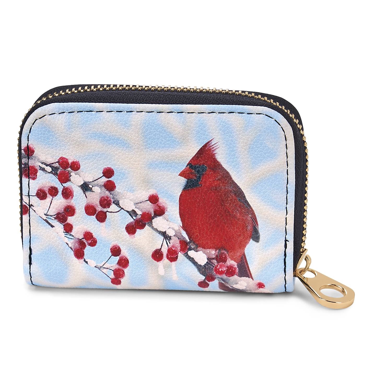 Cardinal Snow Wallet w Zipper