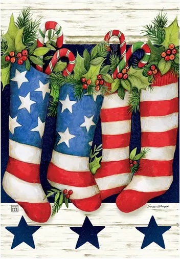Garden Flag, Patriotic Stockings