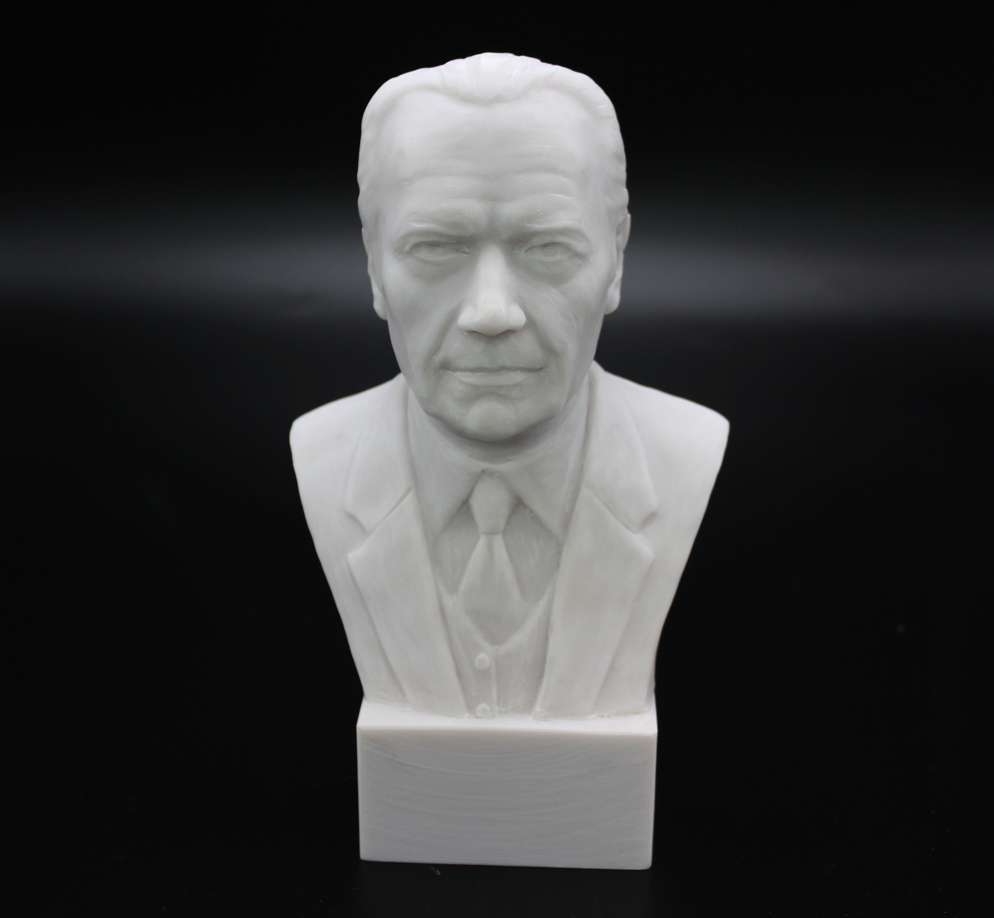 Gerald R Ford Bust, White 7"