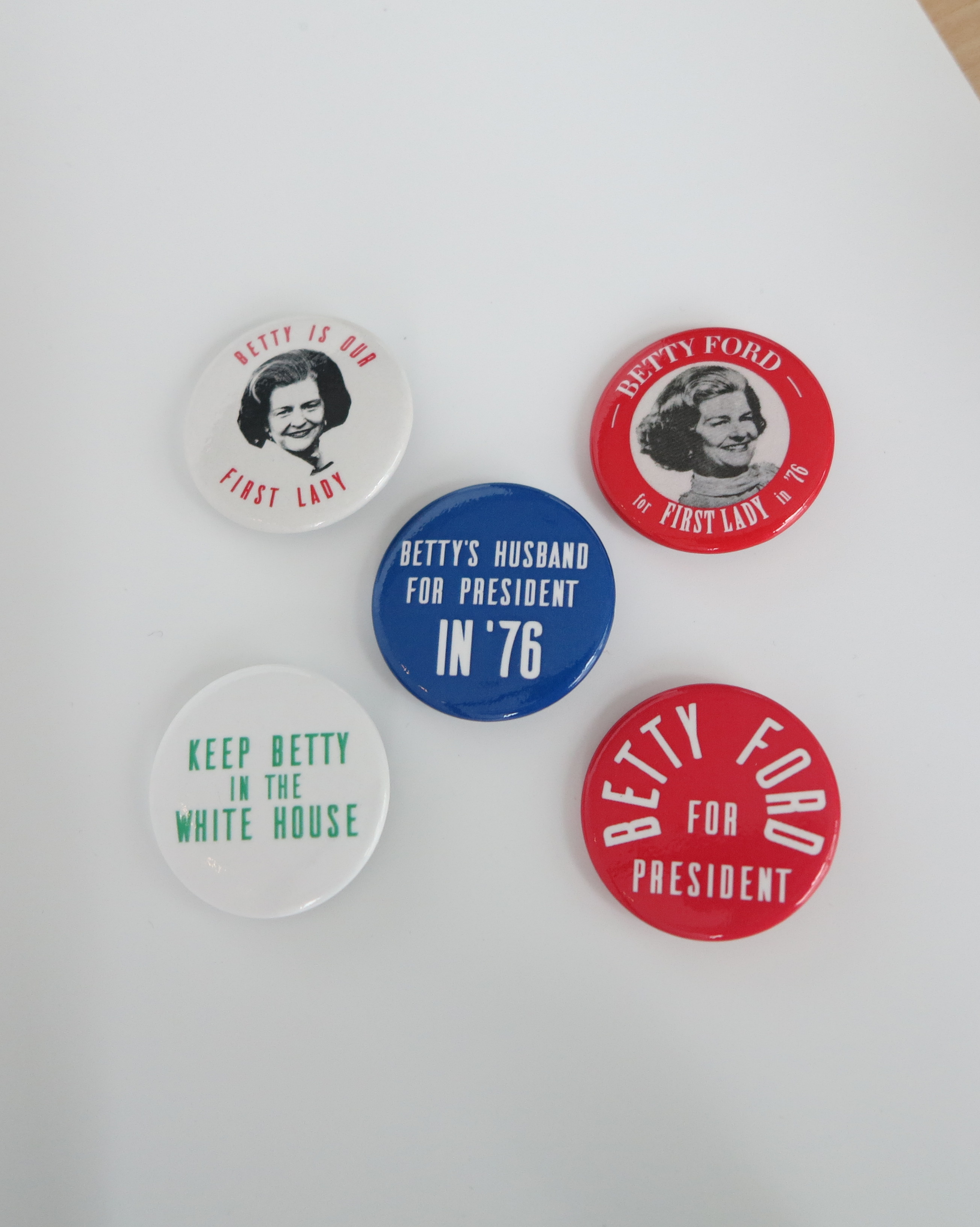 Campaign Button replica, Betty Ford