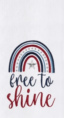 Towel, Free To Shine Patriotic
