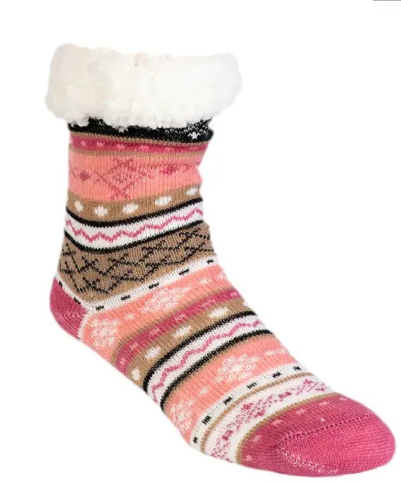 Slipper Socks, Thermal, Whistler Garnetrose