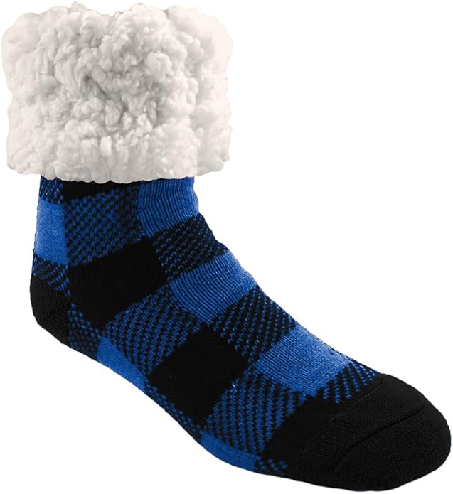 Slipper Socks, Thermal, LumberJack Lapis
