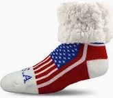 Pudus Slipper Socks, USA Pride