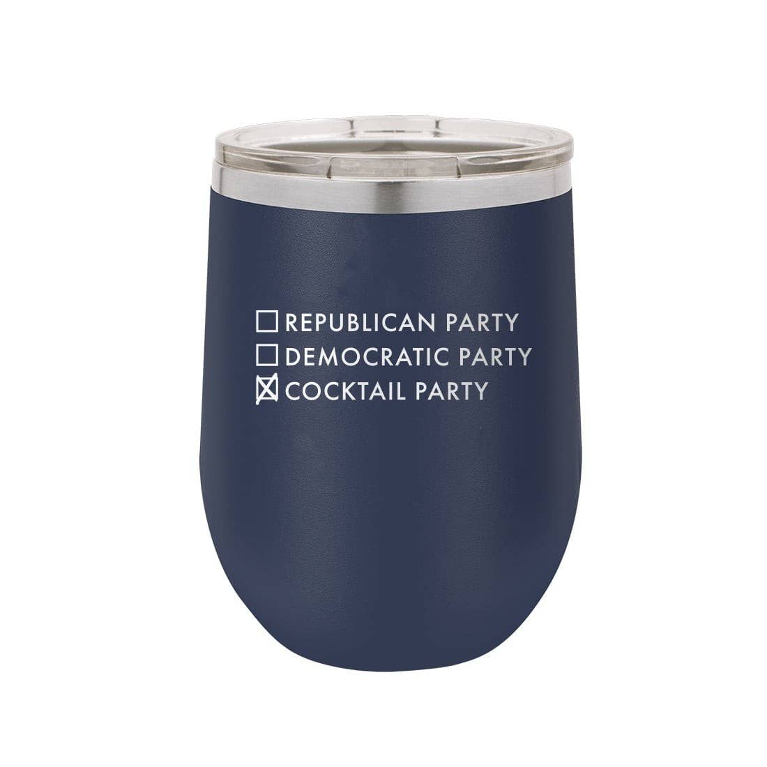 Tumbler, Navy, Cocktail Party 12 oz Insulated