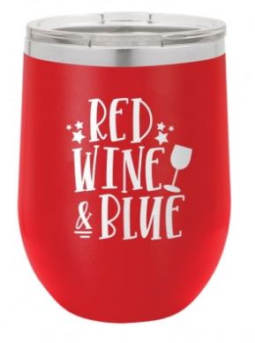Red Wine & Blue Tumbler
