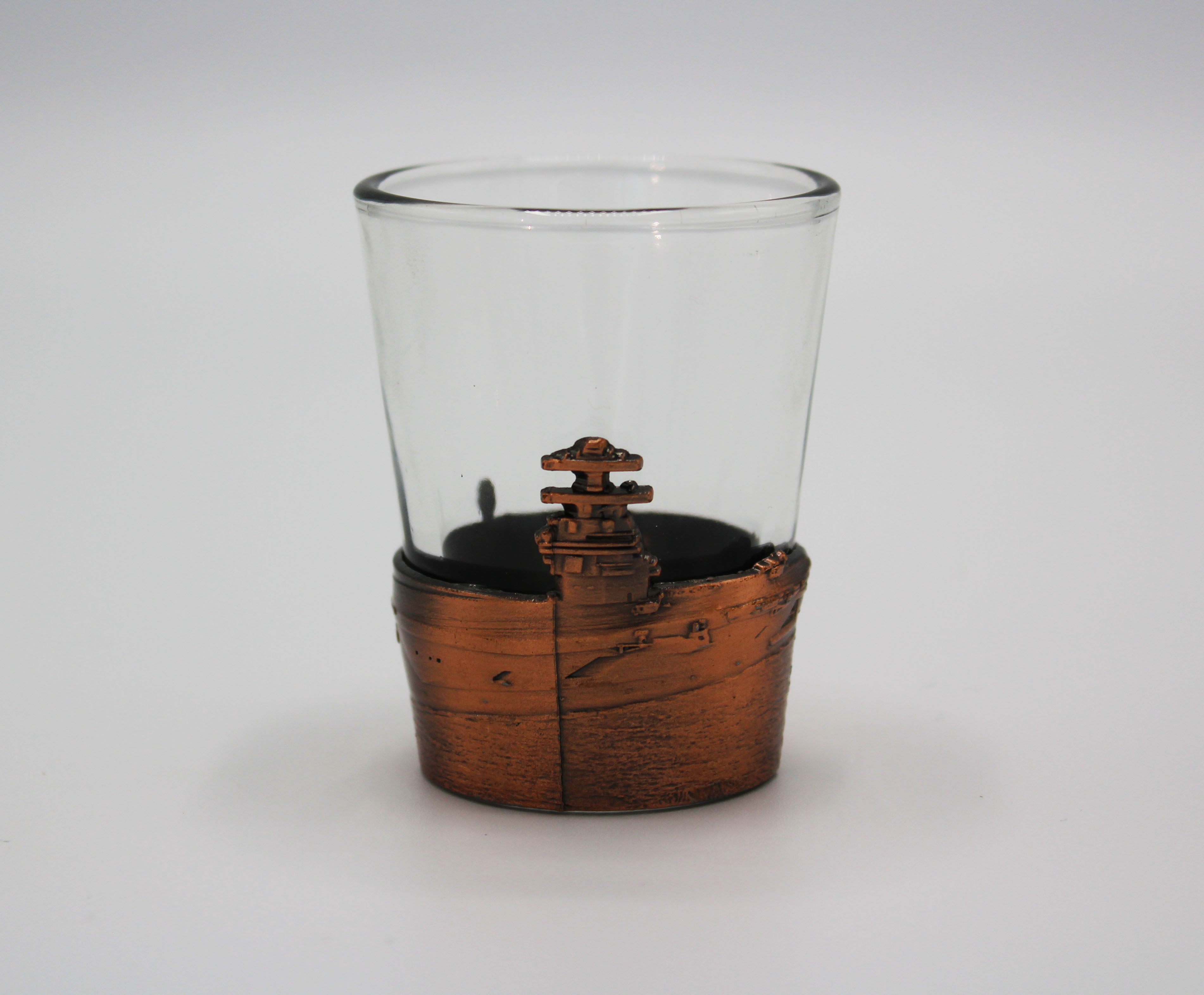 USS Ford Carrier Shot Glass