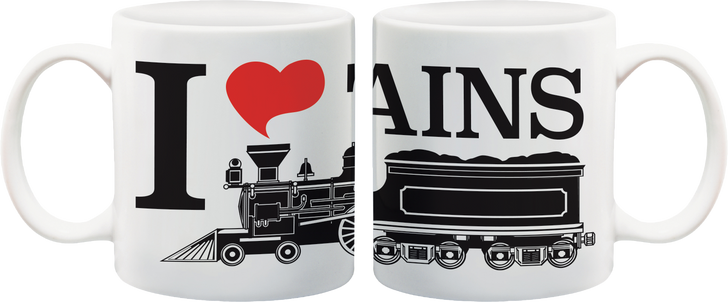 Mug, I Love Trains