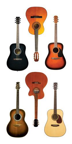 Acoustic Guitar Stickers