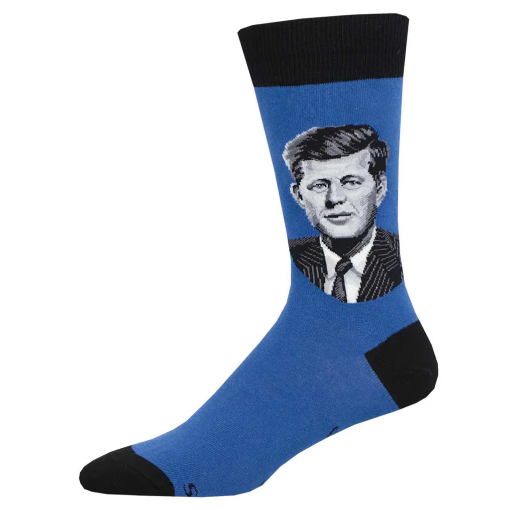 Socks, Men's Crew, JFK, Blue