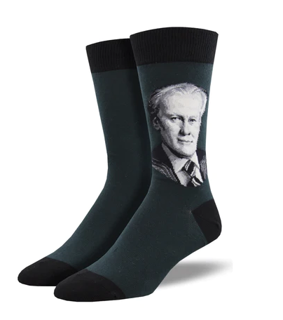 Gerald Ford Mens Crew Socks
