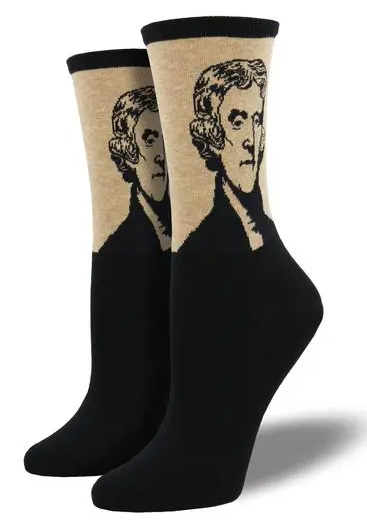 Thomas Jefferson Women's Crew Socks