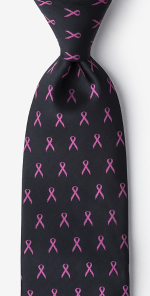 Tie: Pink Ribbon for Breast Cancer Awareness