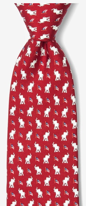 Tie, Republican Elephants
