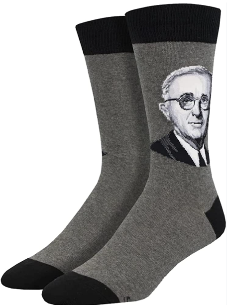 Truman Mens Socks, Gray Heather