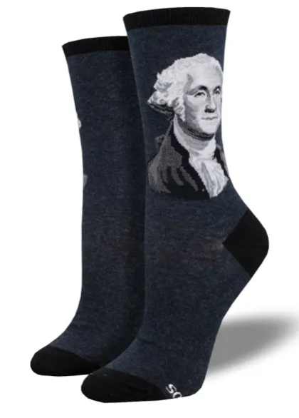 George Washington Women's Crew Socks