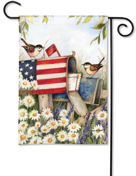 Garden Flag, Patriotic Mailbox