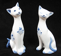 Porcelain-Cat Pair