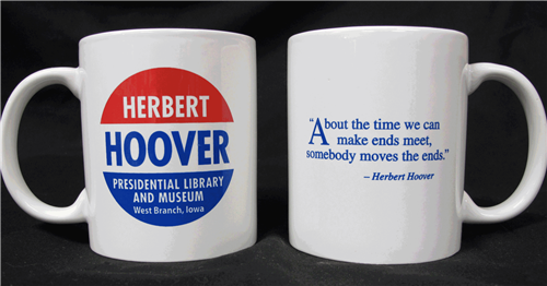 Mug-Hoover  Campaign Button and Quote