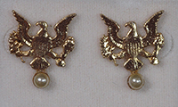 Earrings-Eagle with Pearl