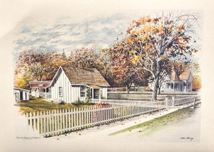 Birthplace Cottage Watercolor Print
