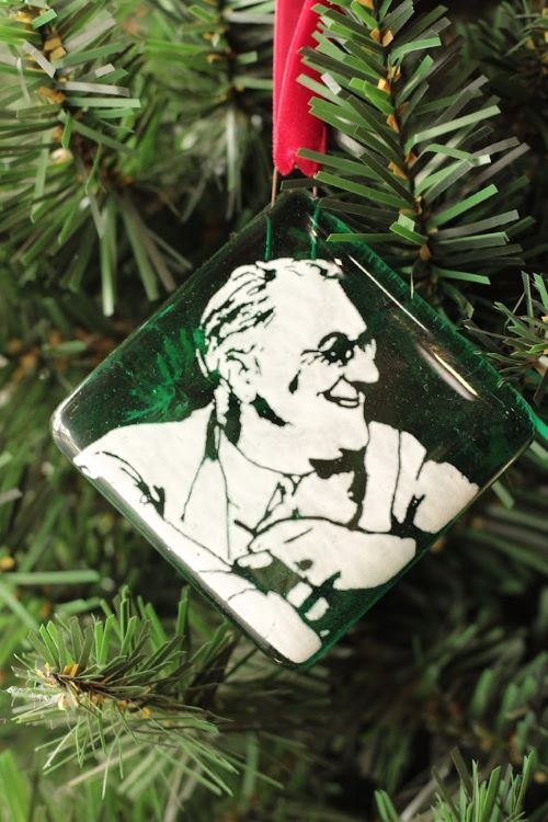 FDR Handmade Glass Ornament