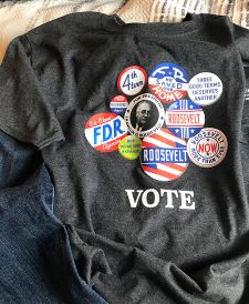 FDR Campaign Button Vote T-Shirt