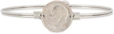 FDR Dime Bangle Silver