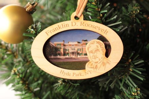 FDR Home Silhouette Ornament