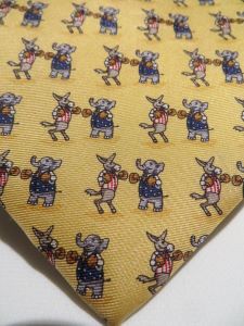 Elephants and Donkey Boxing Tie