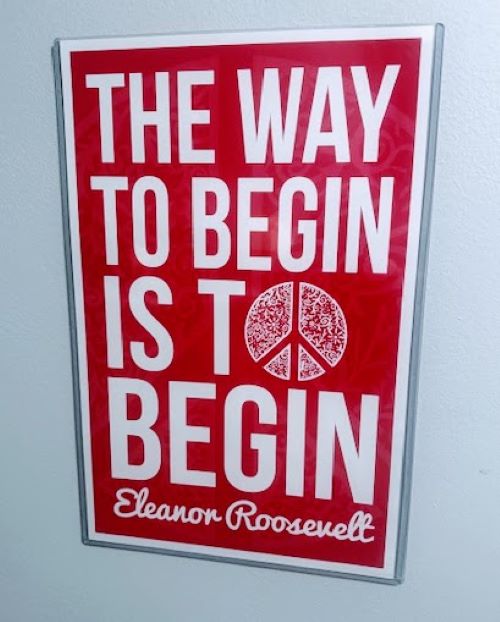 Eleanor Roosevelt BEGIN Poster