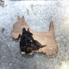 Fala Scottie Shaped Magnet