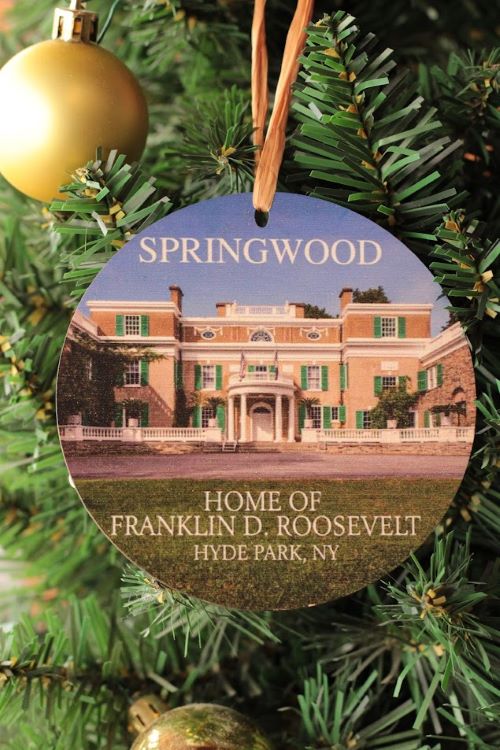 FDR Home Round Ornament