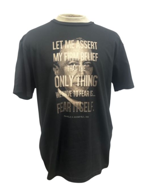 FDR Quote T-Shirt Blk- Small