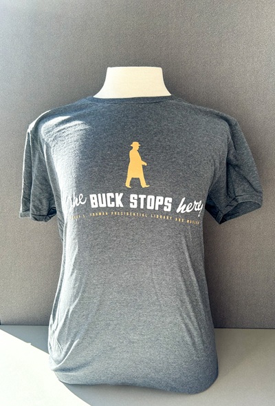 Buck Stops Here T-Shirt, Gray