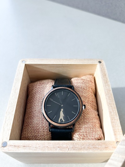 Truman Watch, Custom Made by Switchwood (Black With Gold Logo)