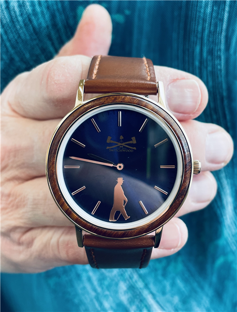 Truman Watch, Blue with Gold Logo